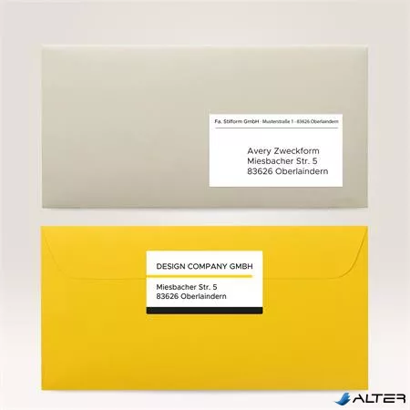 Etikett, univerzális, 97x42,3 mm, AVERY ZWECKFORM, 120 etikett/csomag