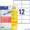 Etikett, univerzális, 105x48 mm, AVERY ZWECKFORM, "Sparpack", 780 etikett/csomag