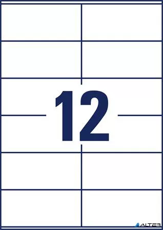 Etikett, univerzális, 105x48 mm, AVERY ZWECKFORM, "Sparpack", 780 etikett/csomag