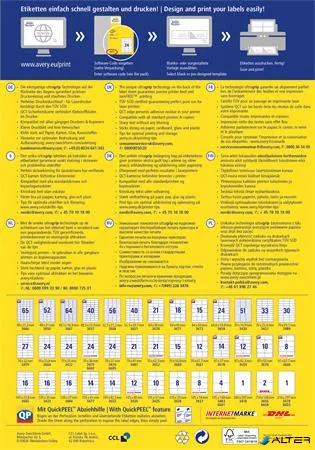 Etikett, univerzális, 105x48 mm, AVERY ZWECKFORM, "Sparpack", 780 etikett/csomag