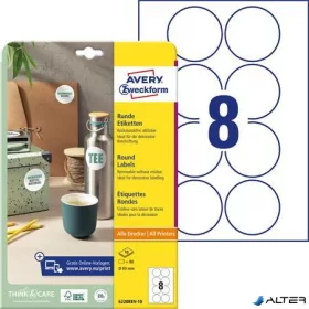   Etikett, 69 mm, kör, eltávolítható, AVERY ZWECKFORM, 80 etikett/csomag