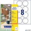 Etikett, 69 mm, kör, eltávolítható, AVERY ZWECKFORM, 80 etikett/csomag