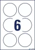 Etikett, univerzális, 80 mm, kör, AVERY ZWECKFORM, 60 etikett/csomag