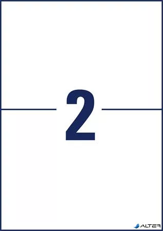 Etikett, univerzális, 210x148 mm, AVERY ZWECKFORM, 'Sparpack', 130 etikett/csomag