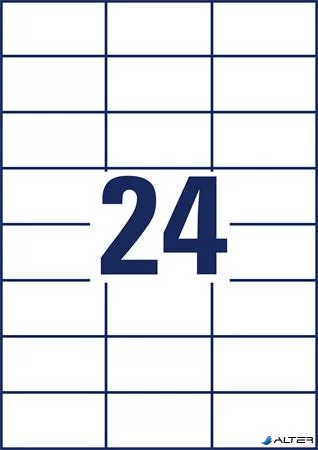 Etikett, univerzális, 70x37 mm, AVERY ZWECKFORM, 'Sparpack', 1560 etikett/csomag