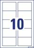 Névjegykártya, 85x54 mm, 185 g, mikroperforált, AVERY ZWECKFORM, 250 db/csomag