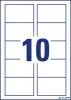 Névjegykártya, 85x54 mm, 200 g, mikroperforált, AVERY ZWECKFORM, 100 db/csomag