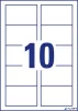 Névjegykártya, 85x54 mm, 220 g, mikroperforált, AVERY ZWECKFORM, 250 db/csomag