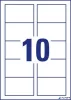 Névjegykártya, 85x54 mm, 220 g, mikroperforált, AVERY ZWECKFORM, 250 db/csomag