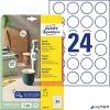 Etikett, univerzális, 40 mm, kör, AVERY ZWECKFORM, 240 etikett/csomag