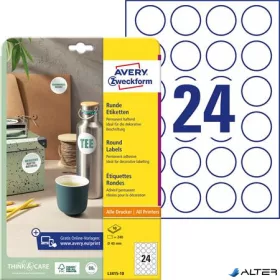   Etikett, univerzális, 40 mm, kör, AVERY ZWECKFORM, 240 etikett/csomag