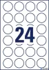 Etikett, univerzális, 40 mm, kör, AVERY ZWECKFORM, 2400 etikett/csomag