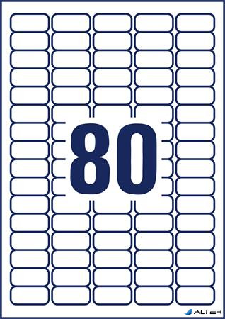 Etikett, univerzális, eltávolítható, 35,6x16,9 mm, AVERY ZWECKFORM, "Sparpack", 5200 etikett/csomag