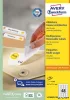 Etikett, univerzális, eltávolítható, 45,7x21,2 mm, AVERY ZWECKFORM, 4800 etikett/csomag