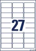 Etikett, univerzális, eltávolítható, 63,5x29,6 mm, AVERY ZWECKFORM, 810 etikett/csomag