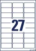 Etikett, univerzális, eltávolítható, 63,5x29,6 mm, AVERY ZWECKFORM, "Sparpack", 1755 etikett/csomag