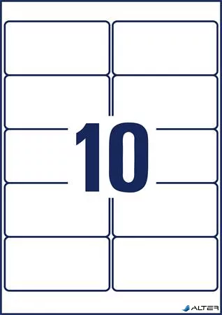 Etikett, univerzális, eltávolítható, 96x50,8 mm, AVERY ZWECKFORM, 300 etikett/csomag