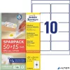Etikett, univerzális, eltávolítható, 96x50,8 mm, AVERY ZWECKFORM, 'Sparpack', 650 etikett/csomag