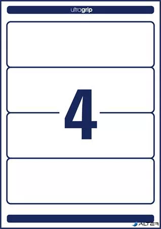 Iratrendező etikett, univerzális, 61x192 mm, AVERY ZWECKFORM, 400 etikett/csomag