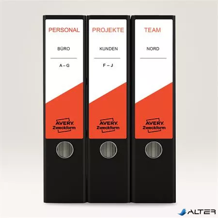 Iratrendező etikett, univerzális, 61x192 mm, AVERY ZWECKFORM, 400 etikett/csomag