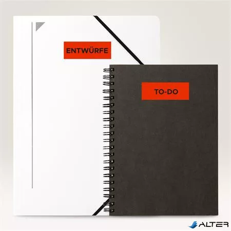 Etikett, univerzális, 38,1x 21,2mm, eltávolítható, kerekített sarkú, AVERY ZWECKFORM, 1300 etikett/csomag, piros