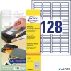 Etikett, univerzális 43,2x8,5 mm, eltávolítható, kerekített sarkú, AVERY ZWECKFORM, 3200 etikett/csomag