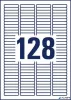 Etikett, univerzális 43,2x8,5 mm, eltávolítható, kerekített sarkú, AVERY ZWECKFORM, 3200 etikett/csomag