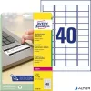 Etikett, eltávolíthatatlan, 45,7x25,4 mm, AVERY ZWECKFORM, 800 etikett/csomag