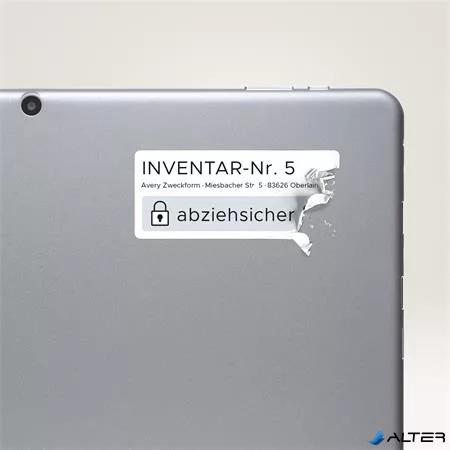 Etikett, eltávolíthatatlan, 45,7x25,4 mm, AVERY ZWECKFORM, 800 etikett/csomag