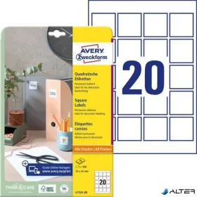   Etikett, univerzális, 45x45 mm, AVERY ZWECKFORM, 500 etikett/csomag