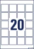 Etikett, univerzális, 45x45 mm, AVERY ZWECKFORM, 500 etikett/csomag
