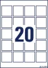 Etikett, univerzális, 45x45 mm, AVERY ZWECKFORM, 500 etikett/csomag