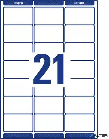 Etikett, univerzális, 63,5x38,1 mm, kerekített sarkú, AVERY ZWECKFORM, 2100 etikett/csomag