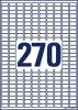 Etikett, 17,8x10 mm, poliészter, AVERY ZWECKFORM, átlátszó, 6750 etikett/csomag