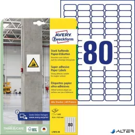   Etikett, univerzális, 35,6x16,9 mm, extra erős, AVERY ZWECKFORM, 1600 etikett/csomag