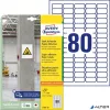 Etikett, univerzális, 35,6x16,9 mm, extra erős, AVERY ZWECKFORM, 1600 etikett/csomag