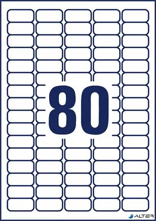 Etikett, univerzális, 35,6x16,9 mm, extra erős, AVERY ZWECKFORM, 1600 etikett/csomag