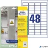 Etikett, univerzális, 45,7x21,2 mm, extra erős, AVERY ZWECKFORM, 960 etikett/csomag