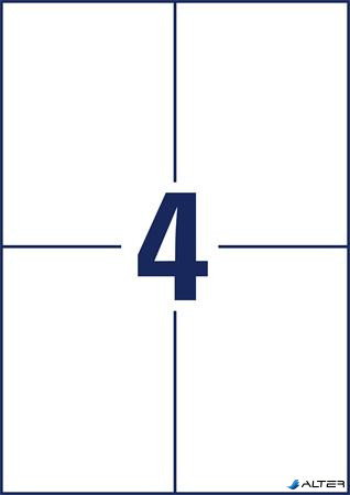 Etikett, univerzális, 105x148 mm, extra erős, AVERY ZWECKFORM, 80 etikett/csomag