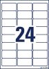 Etikett, univerzális, 63,5x33,9 mm, extra erős, polietilén, AVERY ZWECKFORM, 240 etikett/csomag