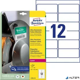   Etikett, univerzális, 99,1x42,3 mm, extra erős, polietilén, AVERY ZWECKFORM, 120 etikett/csomag