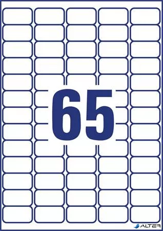 Etikett, 38,1x21,2 mm, fagyasztható, AVERY ZWECKFORM, 1625 etikett/csomag