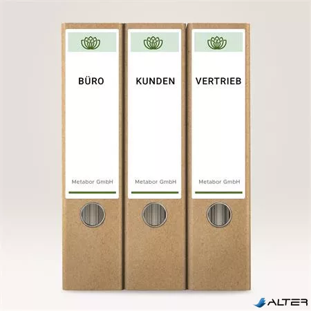 Iratrendező etikett, univerzális, 61x192 mm, újrahasznosított, AVERY ZWECKFORM, 40 etikett/csomag