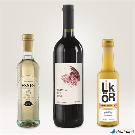 Etikett, borosüveghez, 90x120 mm, AVERY ZWECKFORM, 20 etikett/csomag