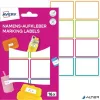 Címke, műanyag, iskolai, 46x33 mm, kézzel írható, AVERY ZWECKFORM, színes, 16 címke/csomag