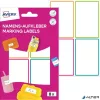 Címke, műanyag, iskolai, 68x46 mm, kézzel írható, AVERY ZWECKFORM, színes 8 címke/csomag