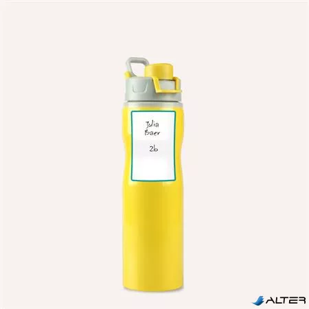 Címke, műanyag, iskolai, 68x46 mm, kézzel írható, AVERY ZWECKFORM, színes 8 címke/csomag