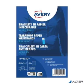   Karszalag, szakadásbiztos, 265x19 mm, AVERY ZWECKFORM "Tyvek", kék