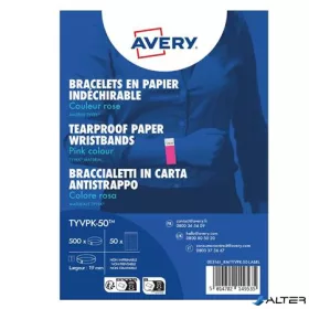   Karszalag, szakadásbiztos, 265x19 mm, AVERY ZWECKFORM "Tyvek", rózsaszín