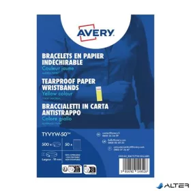   Karszalag, szakadásbiztos, 265x19 mm, AVERY ZWECKFORM "Tyvek", sárga